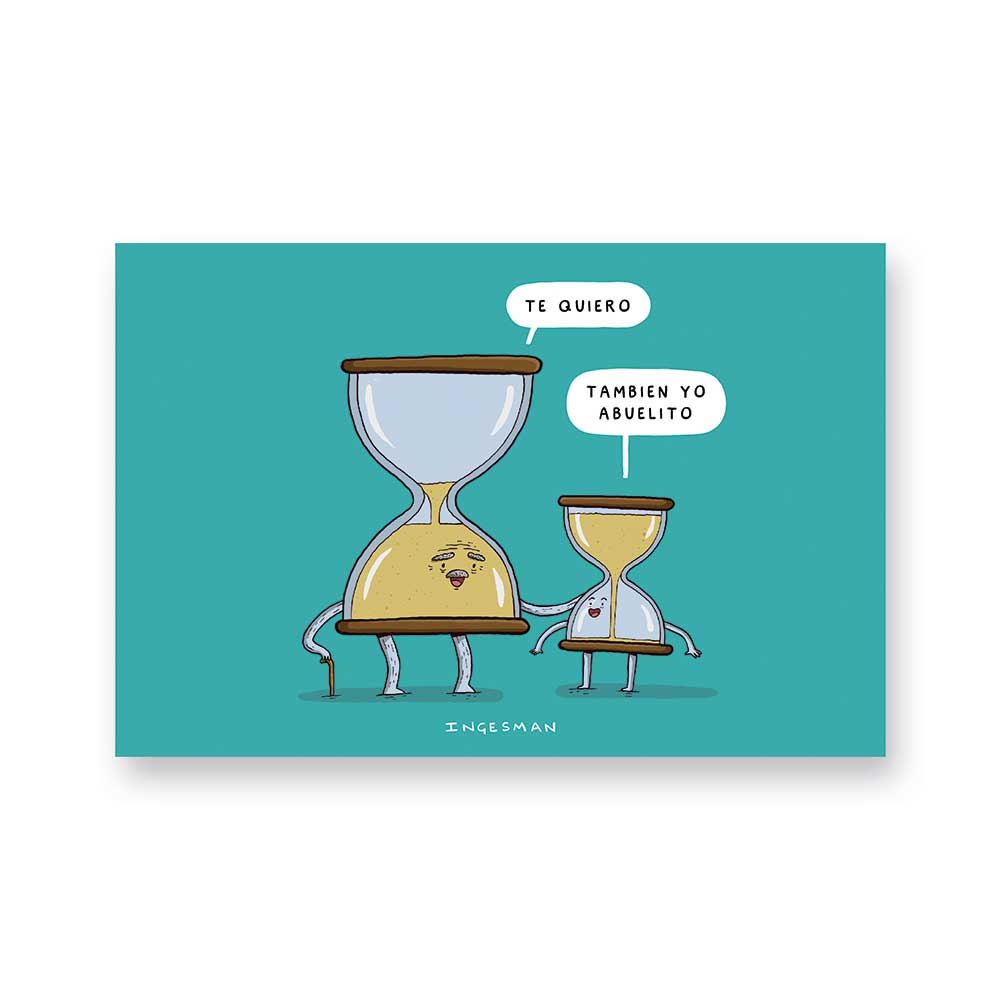 Postal Te quiero abuelo Ingesman