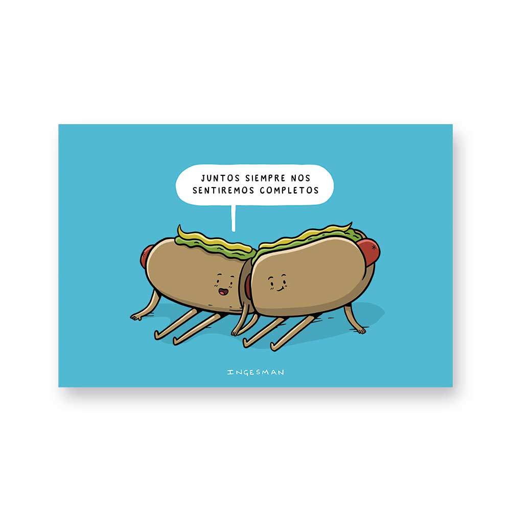 Postal Juntos Completos Ingesman