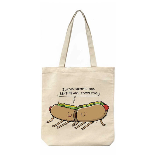 Totebag Juntos Siempre Nos Sentiremos Completos