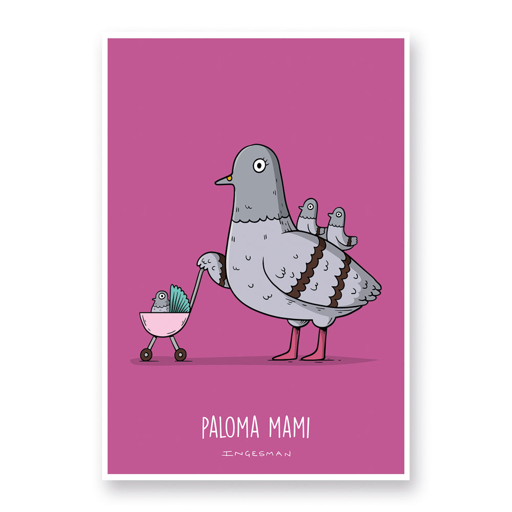 Lámina paloma mami