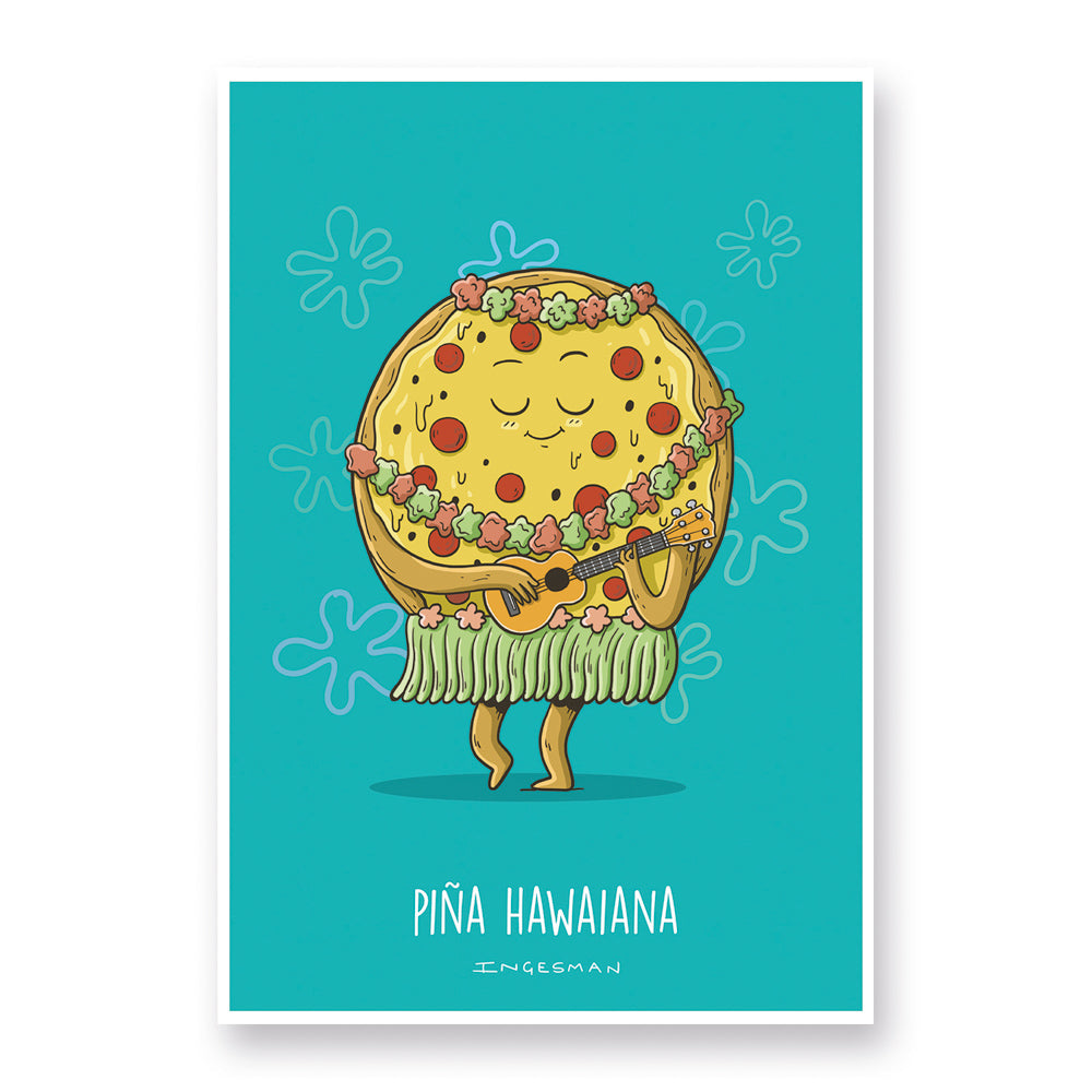 Lámina pizza hawaiana