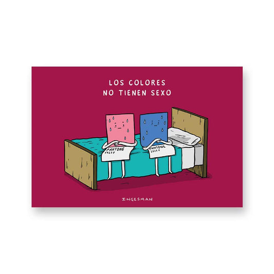 Postal Los colores no tienen sexo Ingesman