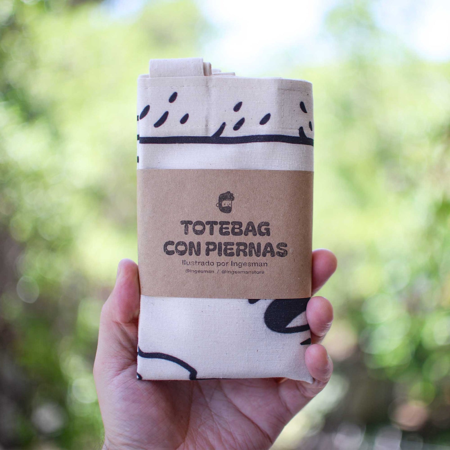 Totebag con piernas Van Gogh