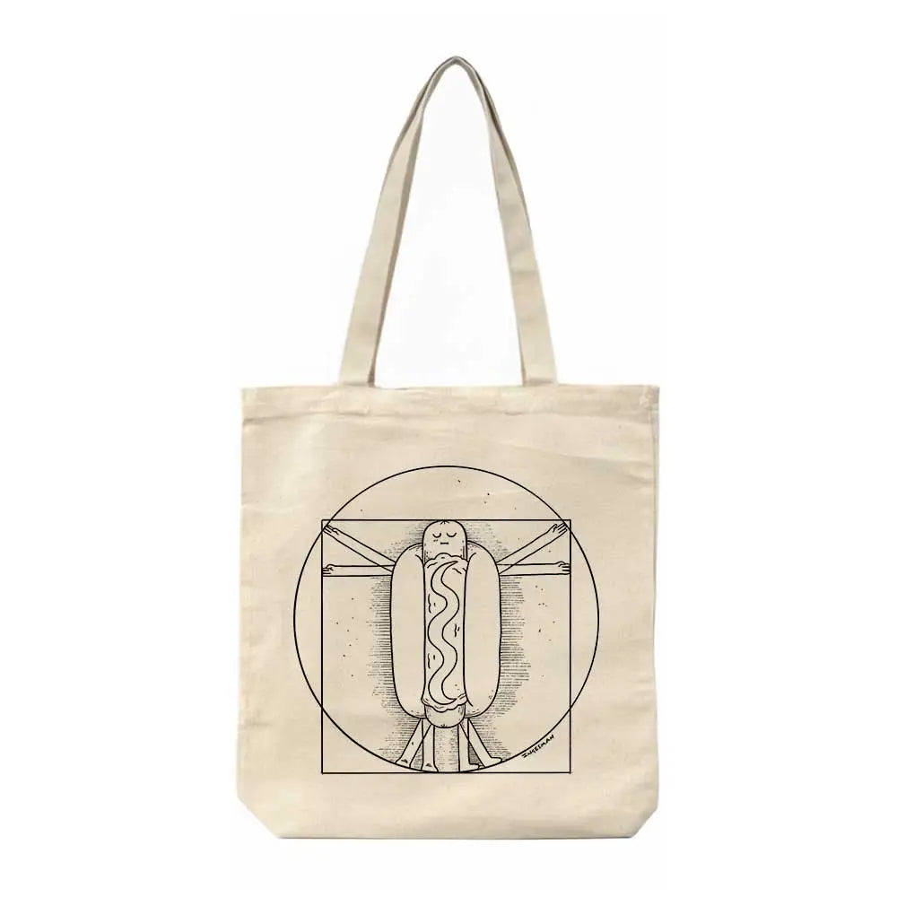 Totebag El Hombre de Vitruvio