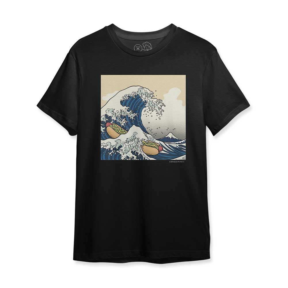 Polera La Gran Ola de Kanagawa