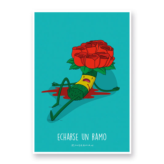 Lámina echarse un ramo