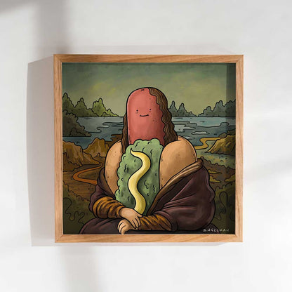 Lámina La Mona Lisa Arte Más Completo 20x20