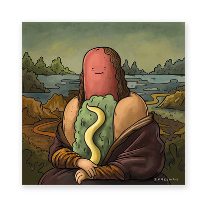 Lámina La Mona Lisa Arte Más Completo 20x20