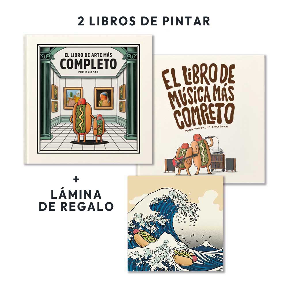 Pack Libros para Pintar: Arte + Música