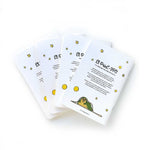 Pack de 4 Libretas El Principito de Ingesman, contraportadas en abanico mostrando las sinopsis