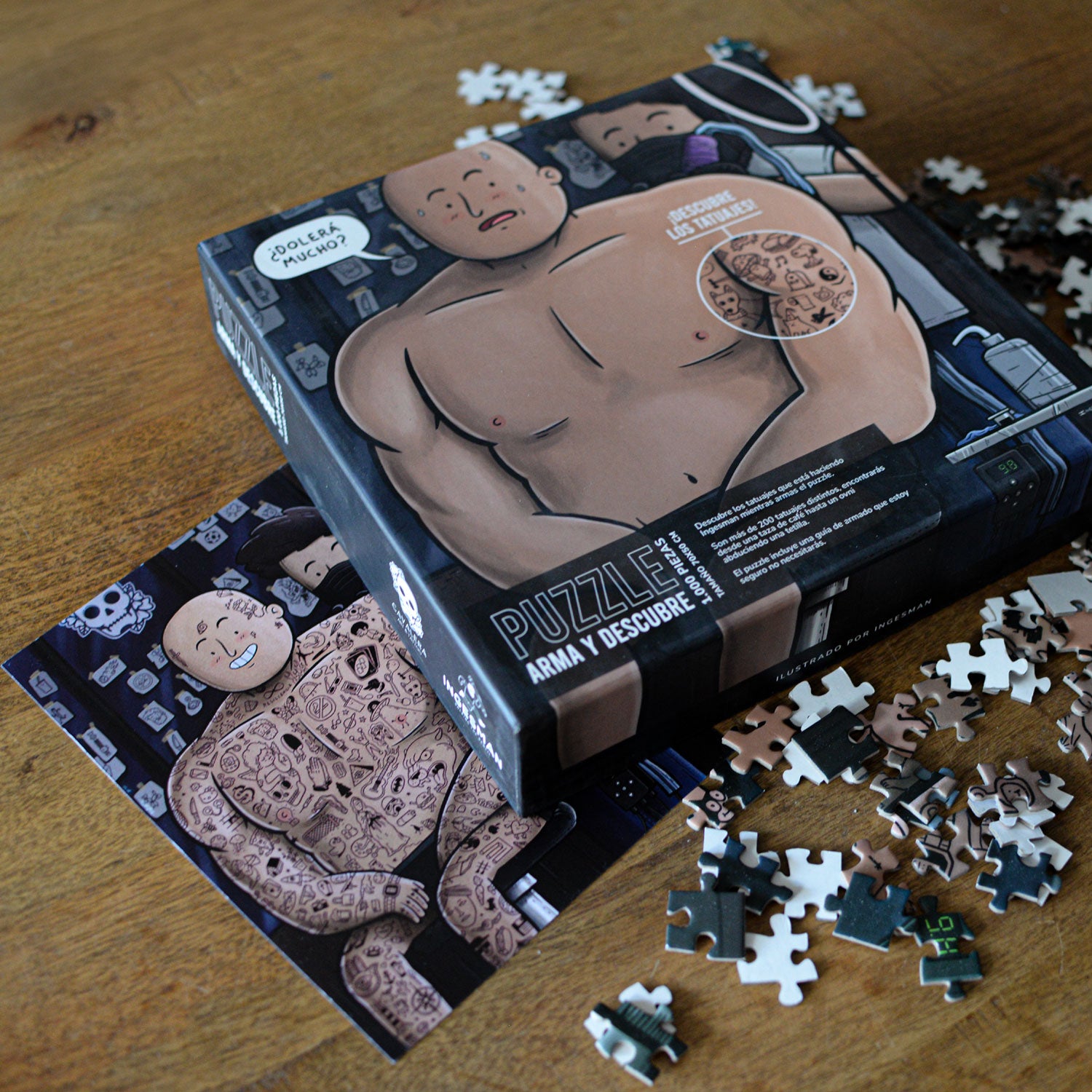 Puzzle tatuajes 1000 piezas Caja Brillante