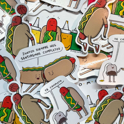 Set de 4 Stickers "Completada"