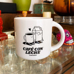 Tazón Café con Leche de Ingesman sobre una mesa, ambiente hogareño