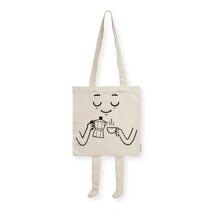 Totebag con piernas Café