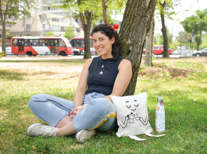 Totebag con piernas Café