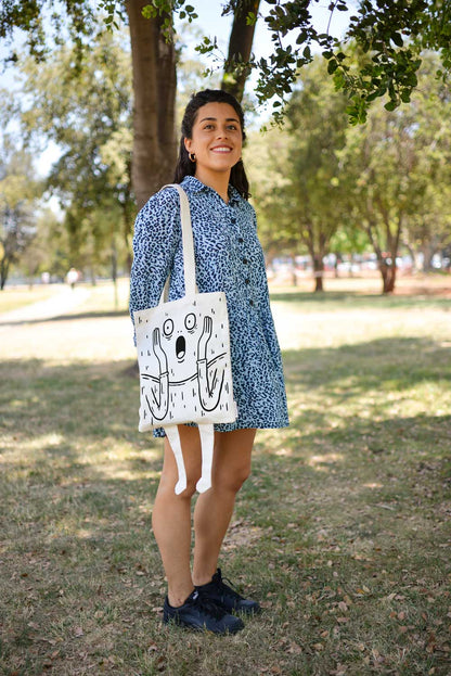 Totebag con piernas El Grito