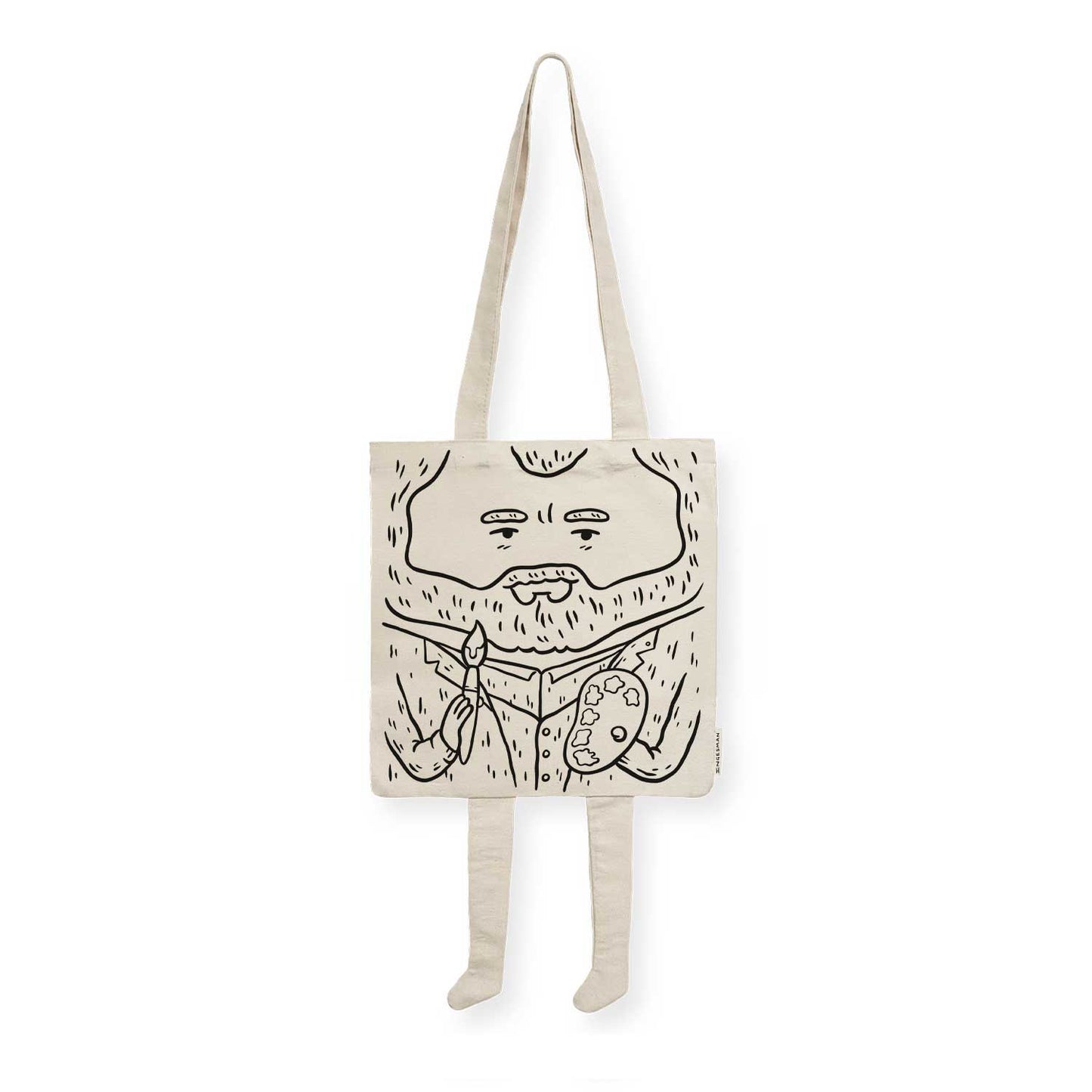 Totebag con piernas Van Gogh