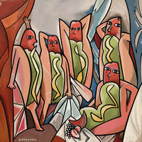 Lámina Las Señoritas de Avignon Arte Más Completo 20x20