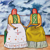 Lámina Las Dos Fridas Arte Más Completo 20x20