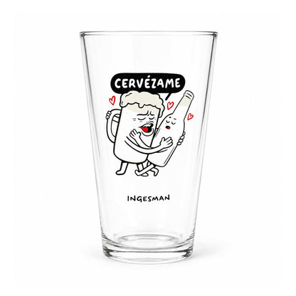 Vaso Cervecero "Cervezame" — 470 cc