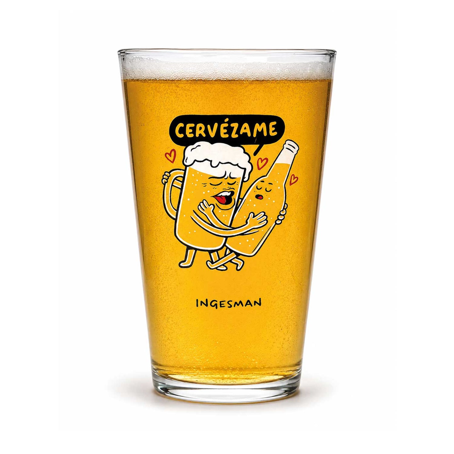 Vaso Cervecero "Cervezame" — 470 cc