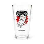 Vaso cervecero Me Dejaste en Chop de Ingesman, 470 cc, ilustración de un jarro de cerveza en shock
